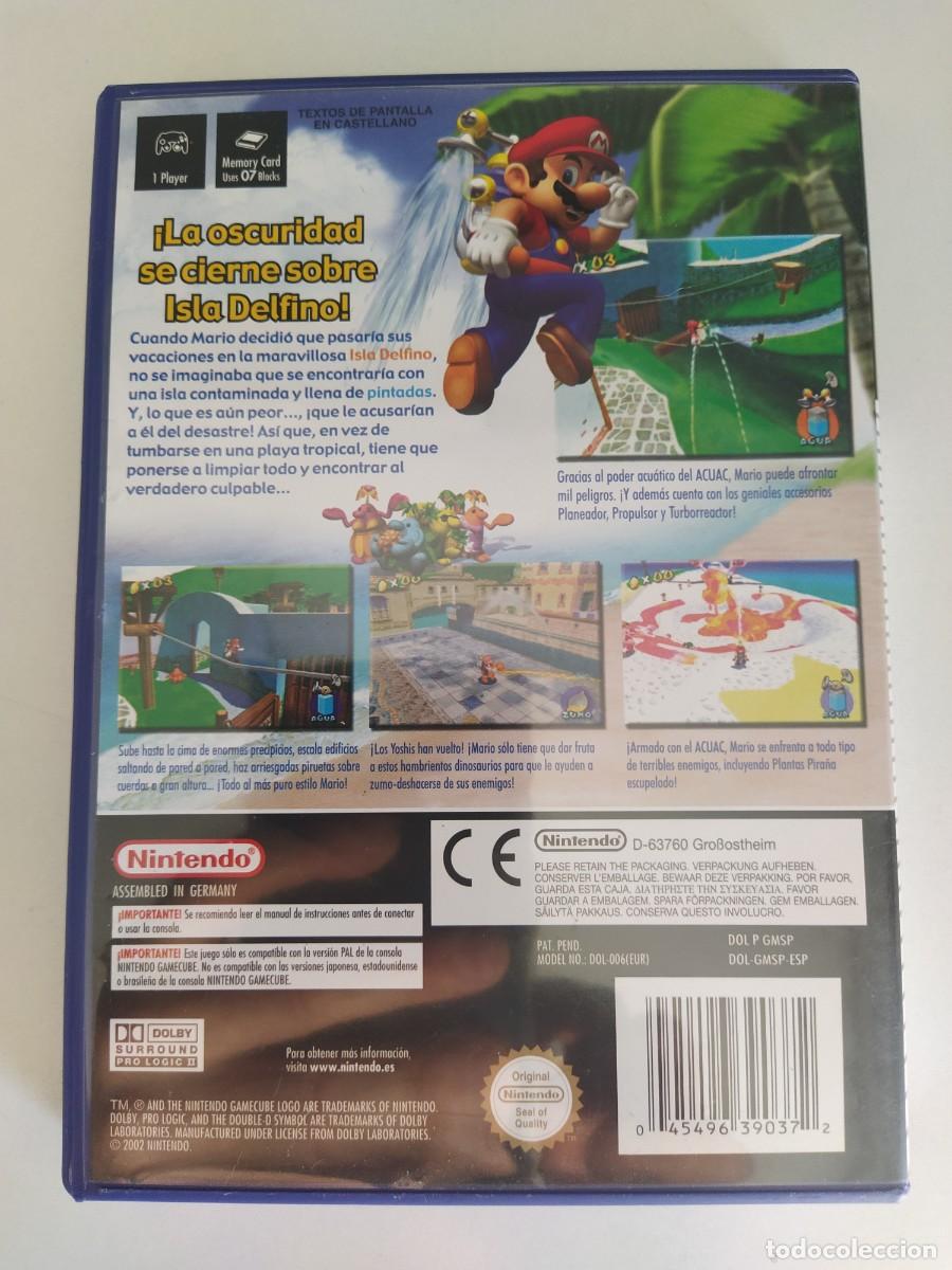 Videojuegos y consolas: SUPER MARIO SUNSHINE NINTENDO GAMECUBE COMPLETO , VERSION ESPA&Ntilde;OLA - Foto 2
