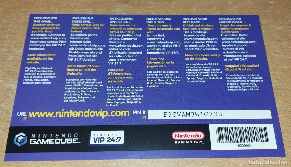 Videojuegos y consolas: Tarjeta NINTENDO VIP STAR FOX ADVENTURES GAMECUBE ? ESTRELLAS - Foto 2