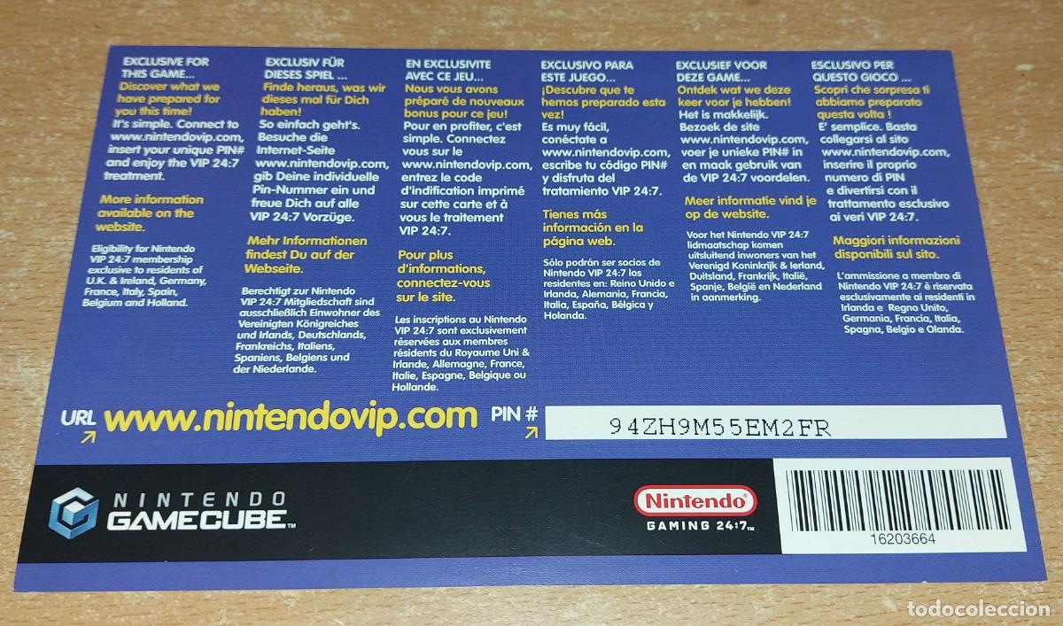 Videojuegos y consolas: Tarjeta NINTENDO VIP PIKMIN GAMECUBE ? ESTRELLAS - Foto 2