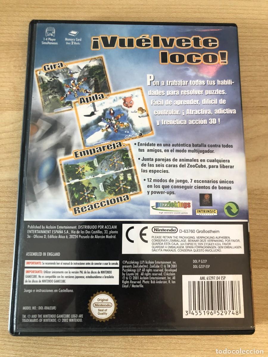 Videojuegos y consolas: ZOOCUBE. NINTENDO GAMECUBE. PAL ESPA&Ntilde;A - Foto 3