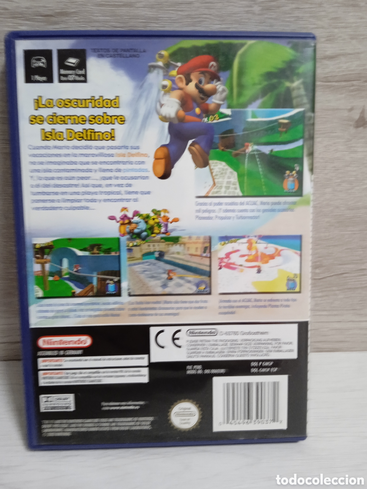 Videojuegos y consolas: SUPER MARIO SUNSHINE. NINTENDO GAMECUBE. PAL ESPA&Ntilde;A COMPLETO GAME CUBE - Foto 3