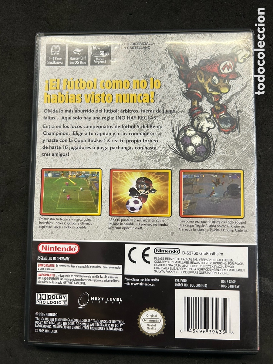 Videojuegos y consolas: Game cube Mario Smash Football - Foto 3