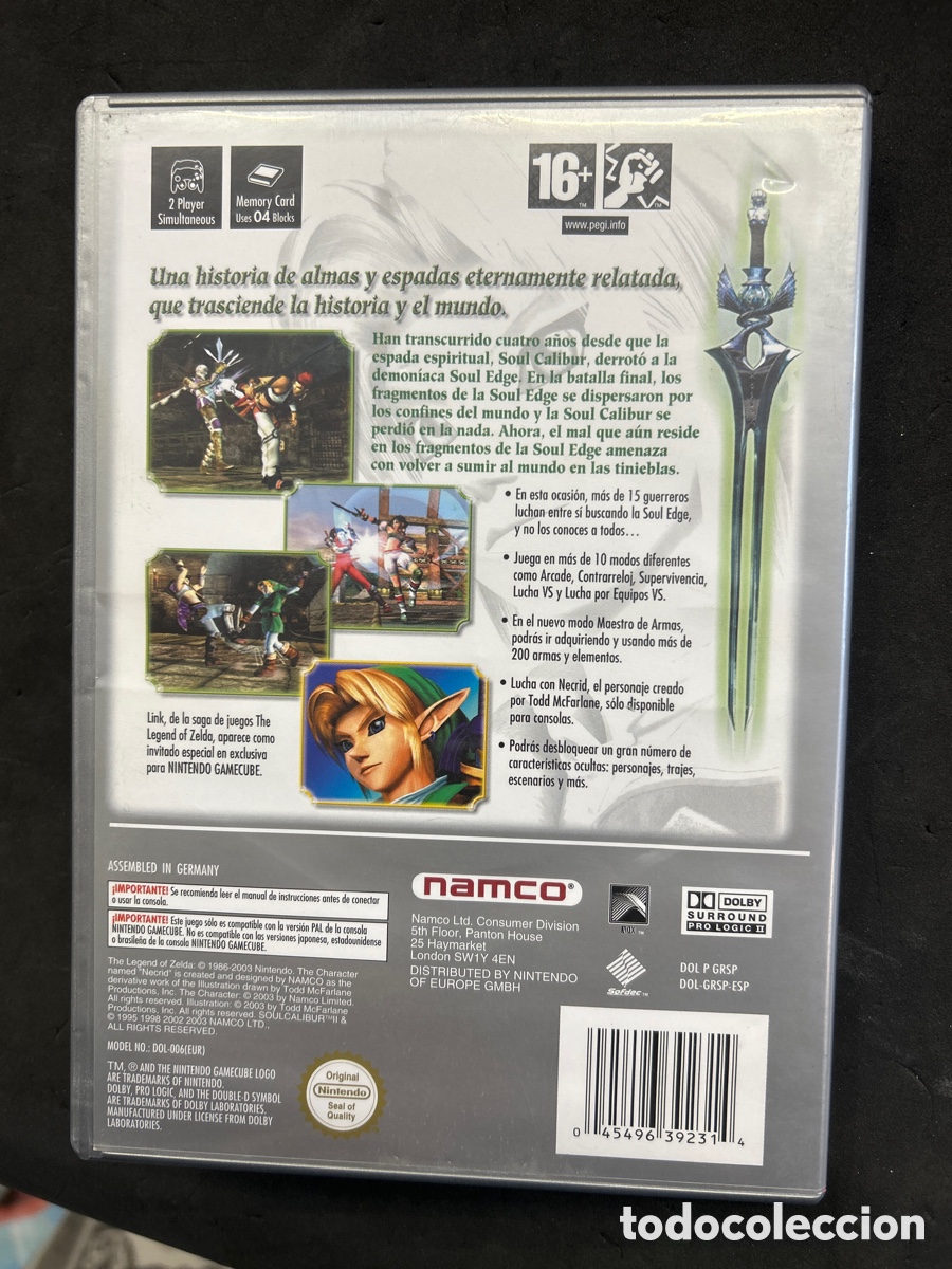 Videojuegos y consolas: Game cube Soul Calibur II - Foto 3
