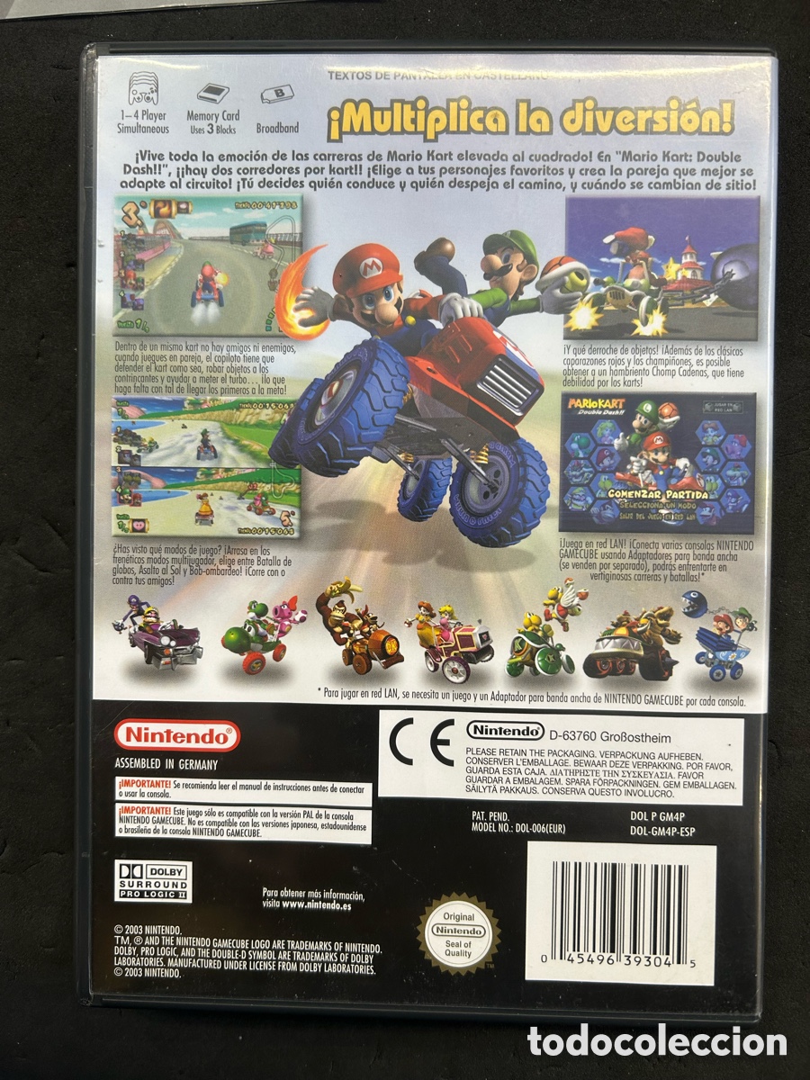 Videojuegos y consolas: Game cube Mario Kart Double Dash, espa&ntilde;ol - Foto 4