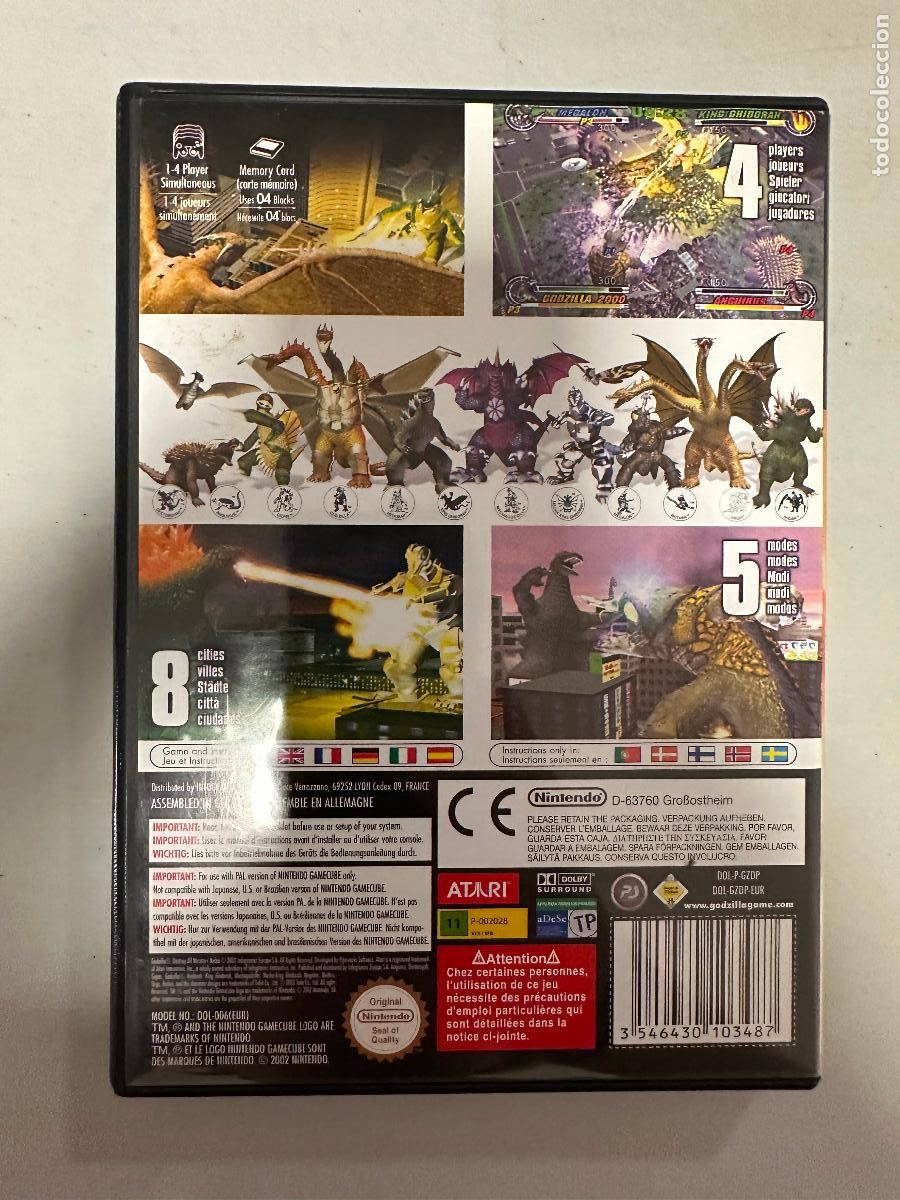 Videojuegos y consolas: Godzilla destroy all humans - Nintendo gamecube game cube GC - PAL ESP COMpleto - Foto 2