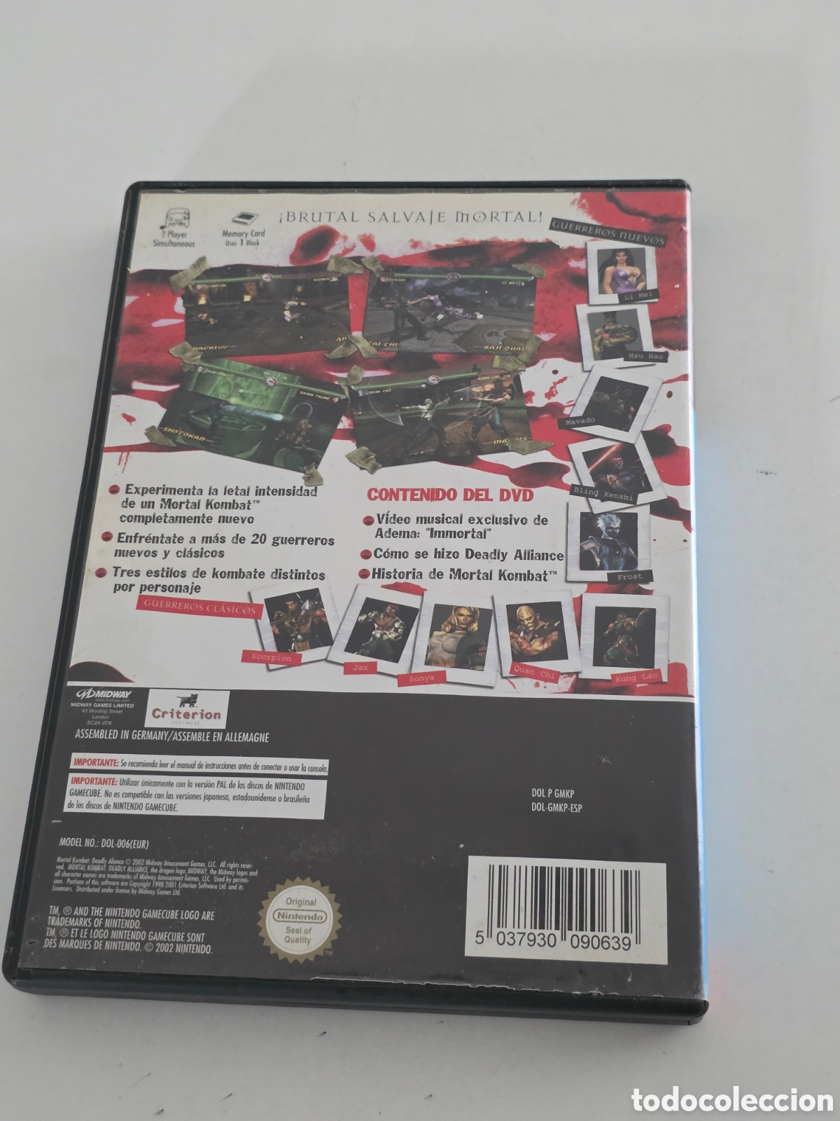 Videojuegos y consolas: mortal kombat deadly alliance gamecube completo pal - Foto 3