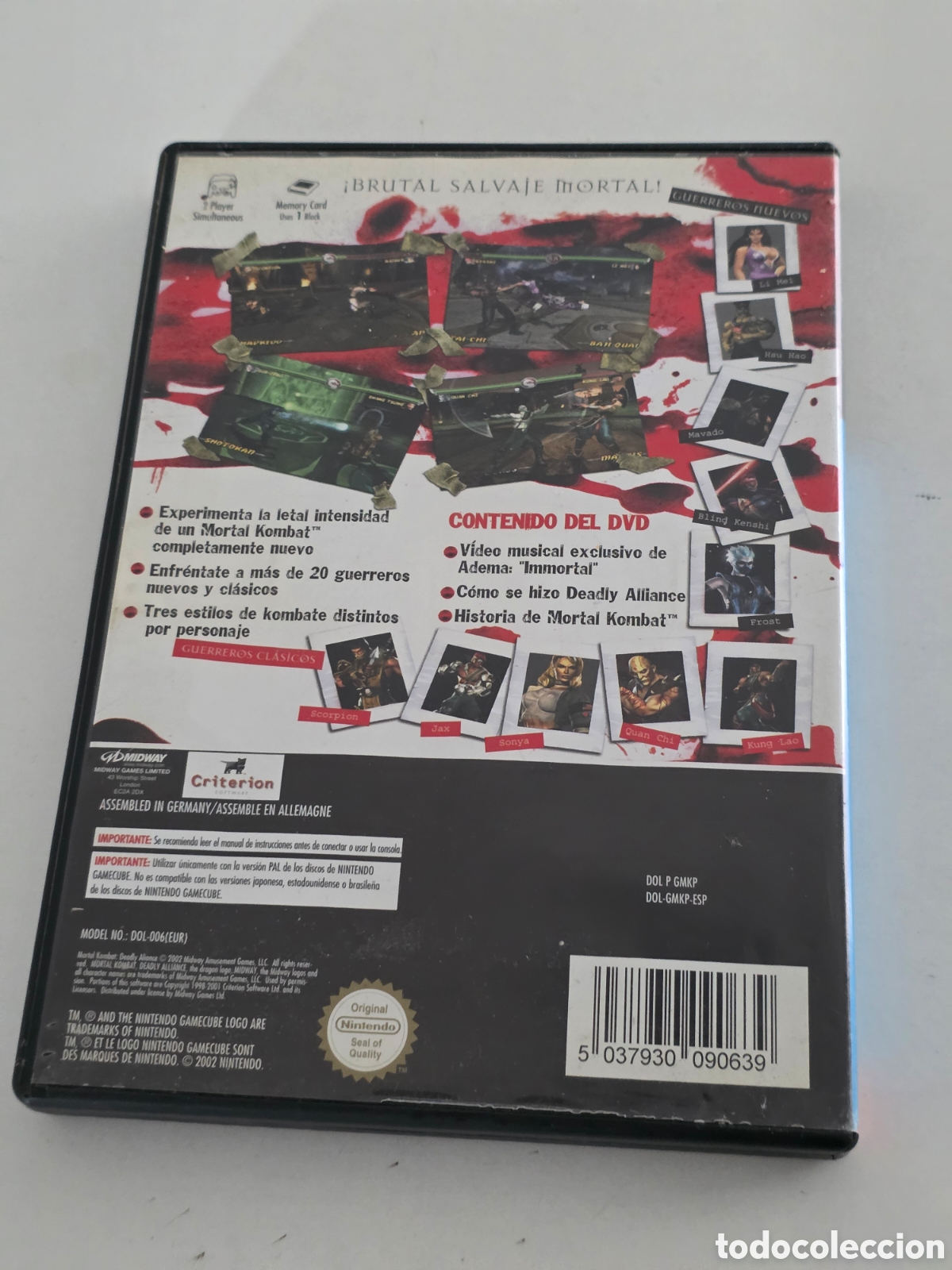Videojuegos y consolas: mortal kombat deadly alliance gamecube completo pal - Foto 10