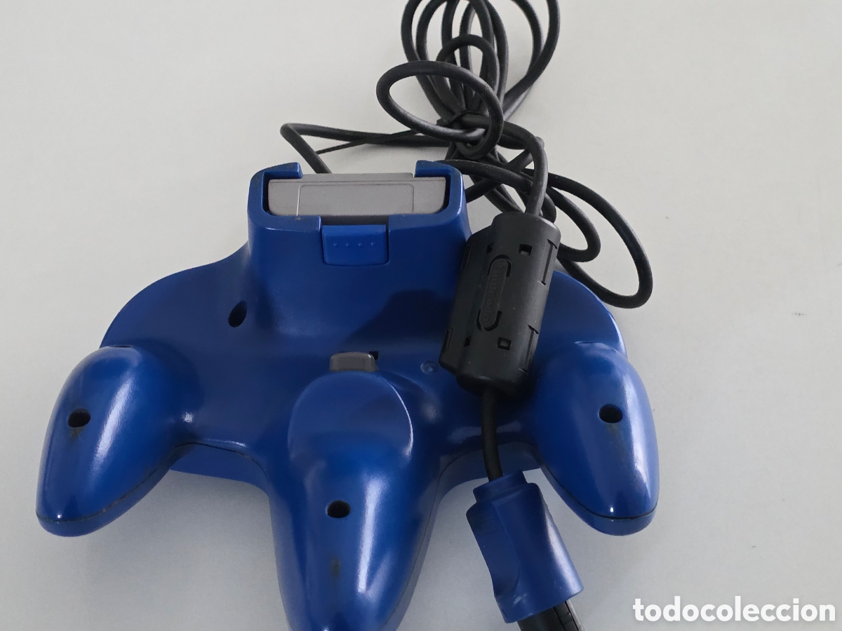 Videojuegos y consolas: mando nintendo 64 original azul + controller pak memoria - Foto 4