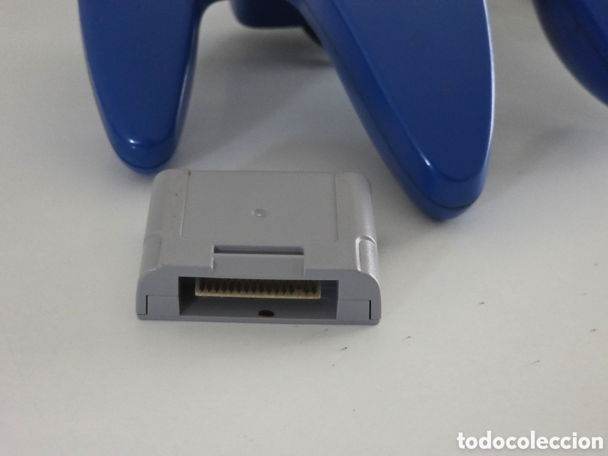 Videojuegos y consolas: mando nintendo 64 original azul + controller pak memoria - Foto 5