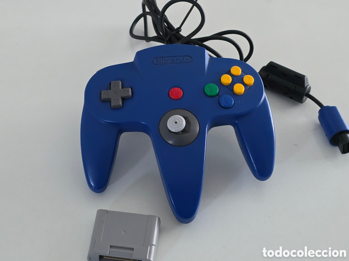 Videojuegos y consolas: mando nintendo 64 original azul + controller pak memoria - Foto 7