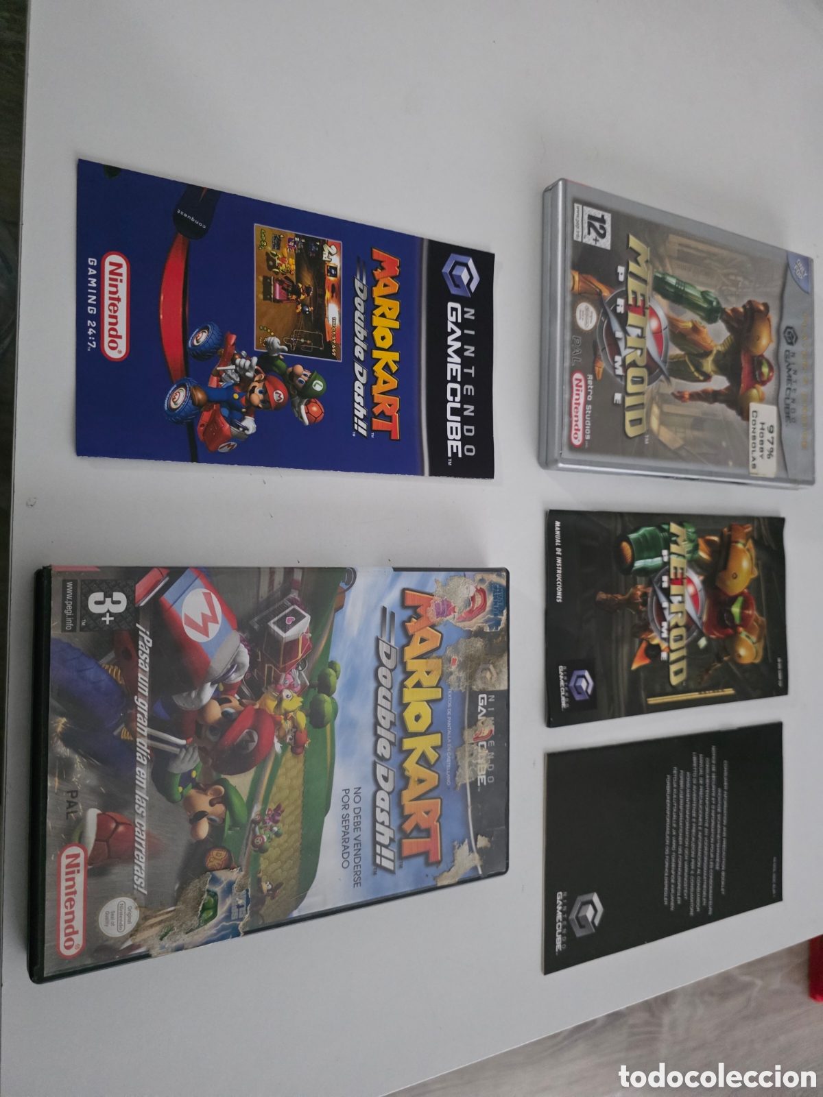 Videojuegos y consolas: cajas originales gamecube metroid prime mario kart double dash - Foto 3