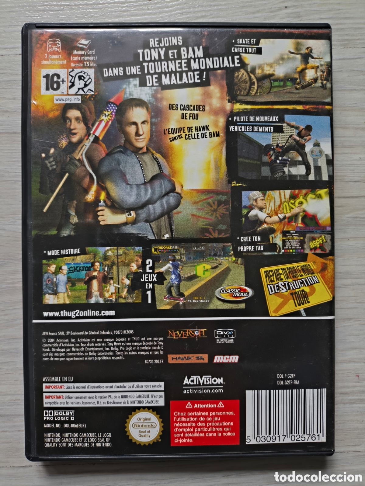 Videojuegos y consolas: Juego Tony hawks 2 underground Nintendo Gamecube pal - Foto 3