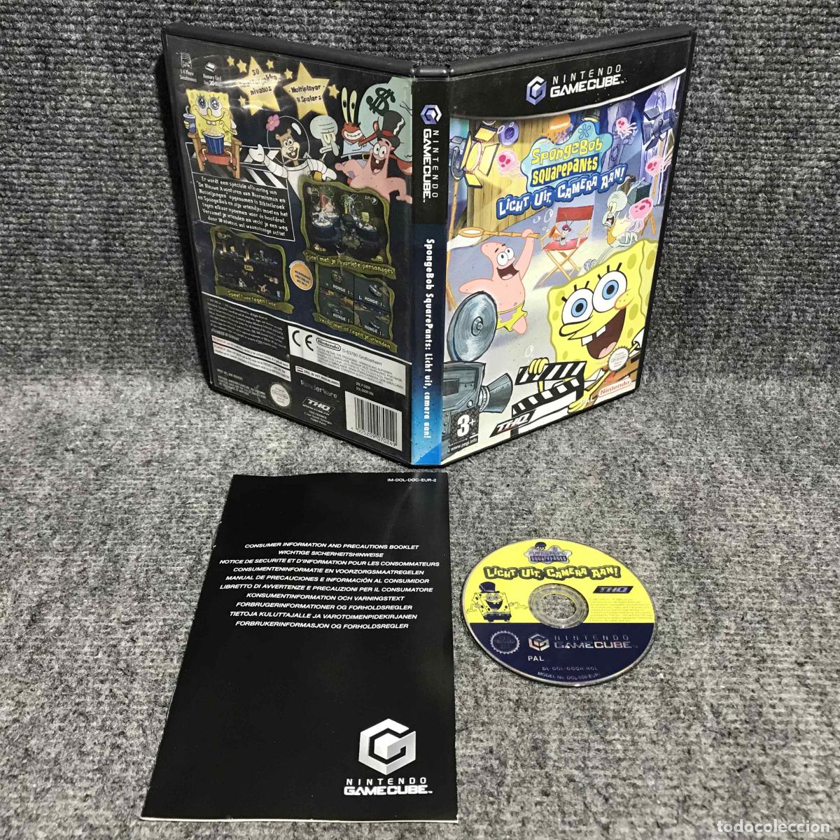 Videojuegos y consolas: SPONGEBOB SQUAREPANTS LICHT UIT CAMERA ANN NINTENDO GAME CUBE - Foto 1