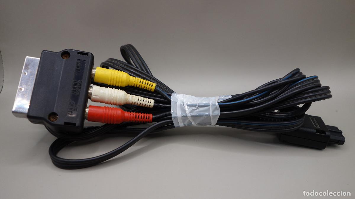 Videojuegos y Consolas: CABLE RGB SCART ORIGINAL CON EUROCONECTOR PARA NINTENDO GAMECUBE SUPER NINTENDO Y NINTENDO 64