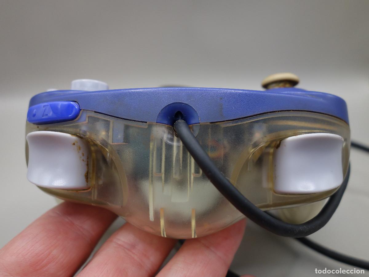 Videojuegos y consolas: MANDO AZUL Y TRANSPARENTE ORIGINAL DE NINTENDO GAMECUBE - Foto 3