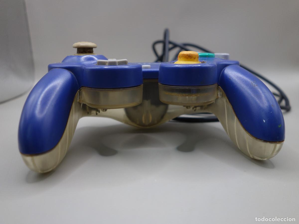 Videojuegos y consolas: MANDO AZUL Y TRANSPARENTE ORIGINAL DE NINTENDO GAMECUBE - Foto 5