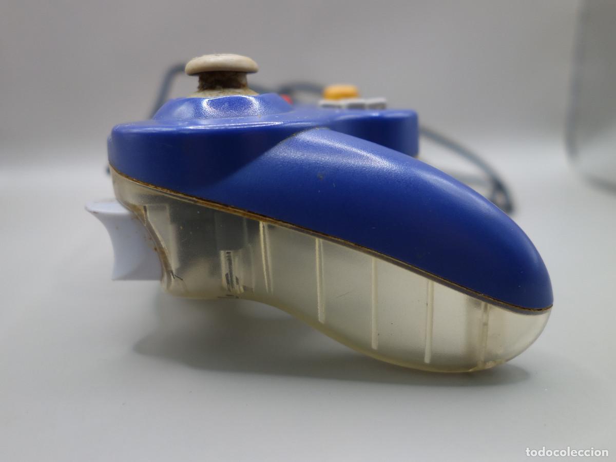 Videojuegos y consolas: MANDO AZUL Y TRANSPARENTE ORIGINAL DE NINTENDO GAMECUBE - Foto 6
