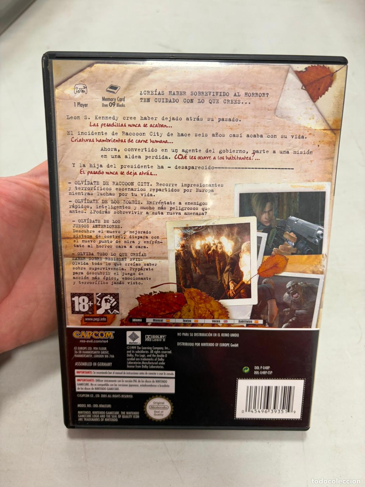 Videojuegos y consolas: Resident evil 4 - NINTENDO GAMECUBE GAME CUBE NGC GC PAL ESP Completo - Foto 3