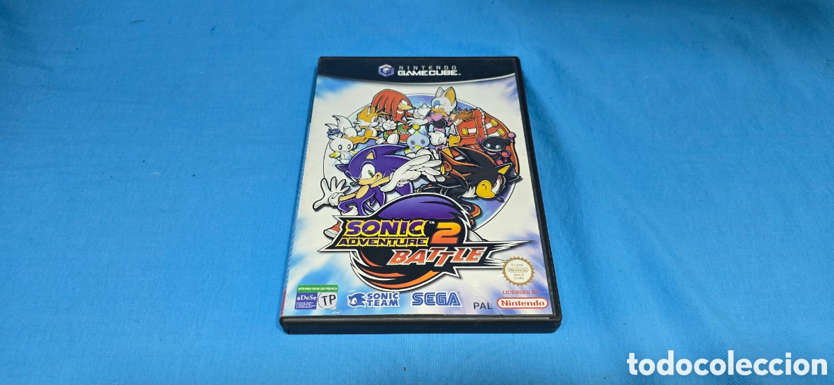 Videojuegos y consolas: CAJA VACIA Y MANUAL PARA JUEGO SONIC ADVENTUR BATTLE 2 PARA GAMECUBE