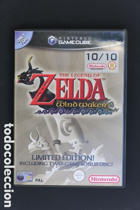 Videojuegos y consolas: GAMECUBE. ZELDA THE WIND WAKER Edici&oacute;n Limitada. Solo 1 disco. PAL UK compatible Espa&ntilde;a. Ingl&eacute;s.