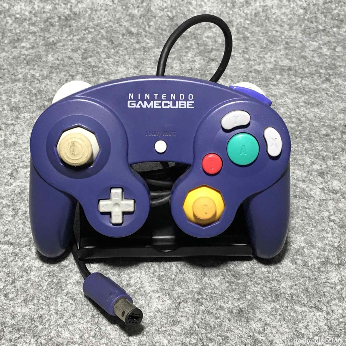 Videojuegos y consolas: CONTROLLER OFICIAL MORADO INDIGO NINTENDO GAME CUBE - Foto 1