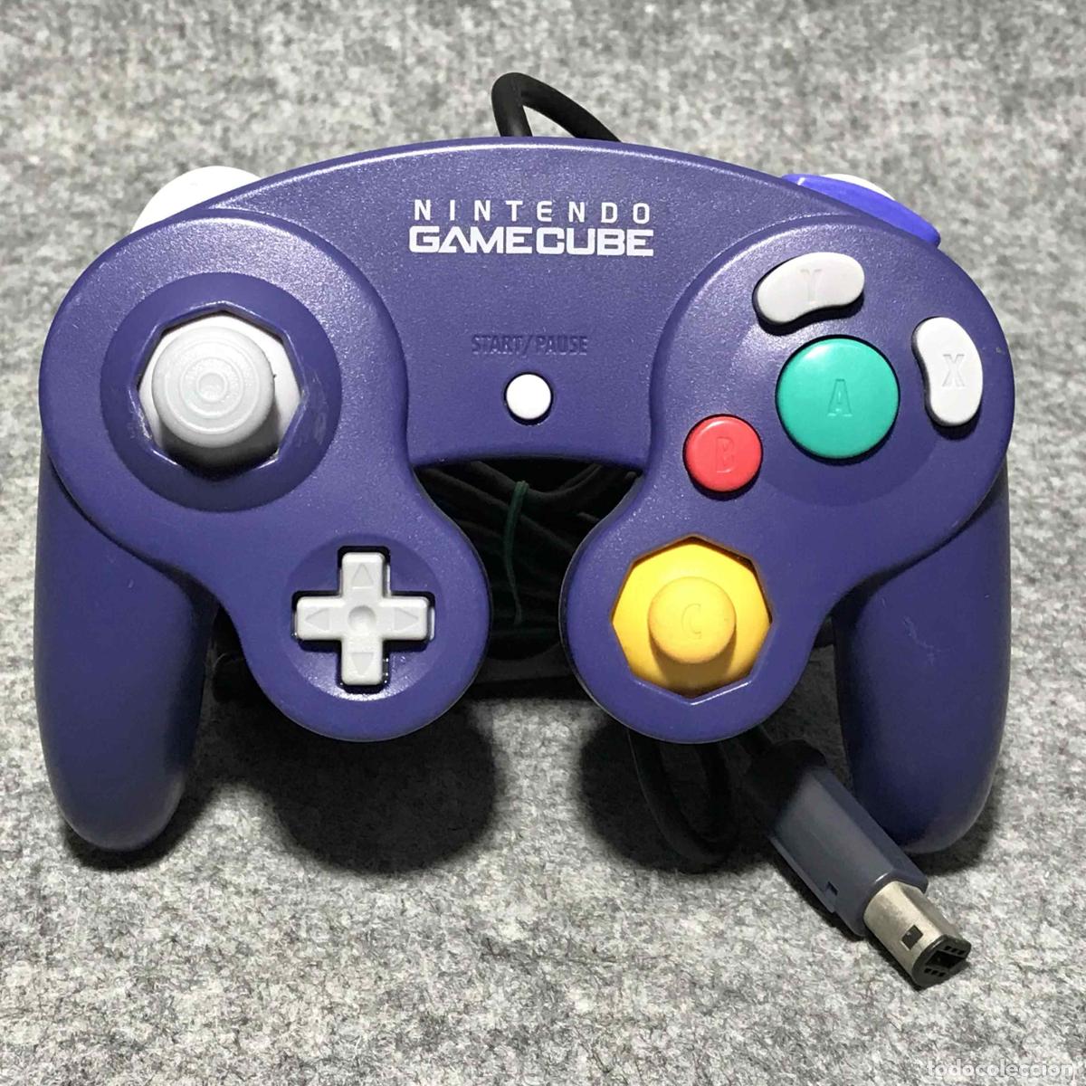 Videojuegos y consolas: CONTROLLER OFICIAL MORADO INDIGO NINTENDO GAME CUBE