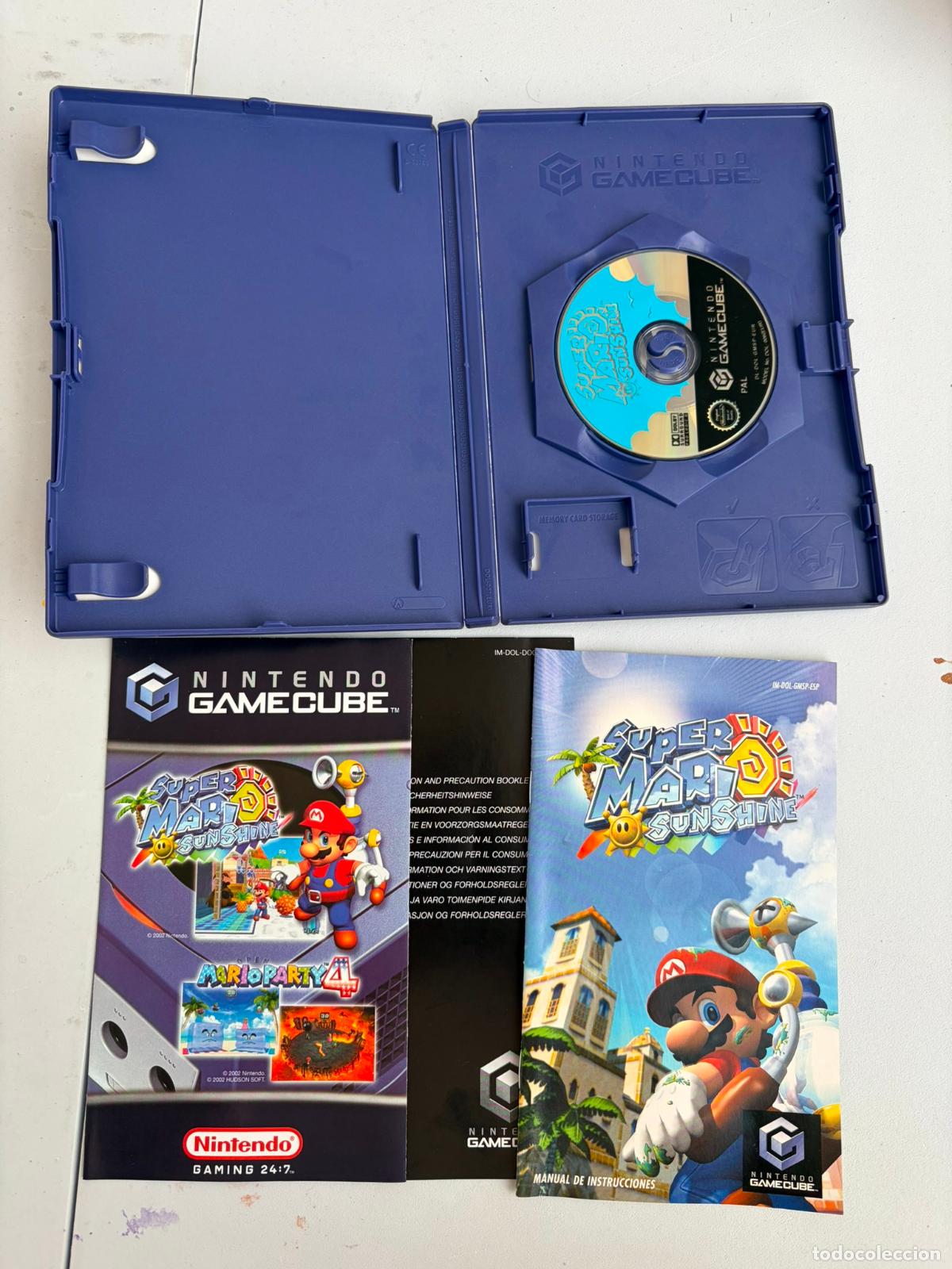 Videojuegos y consolas: Super mario sunshine - Nintendo gamecube Game cube - PAL ESP completo - Foto 2