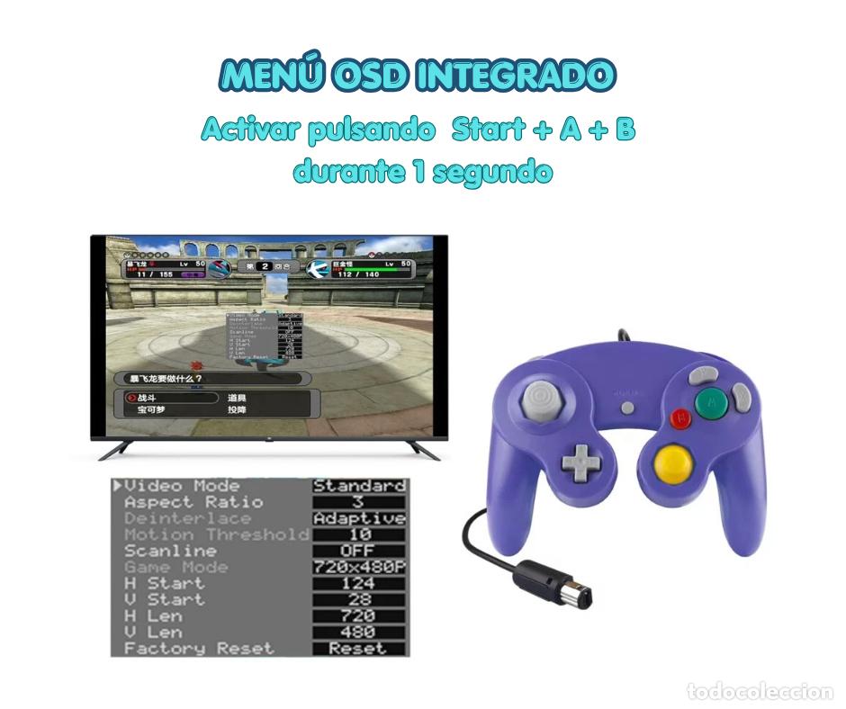 Videojuegos y consolas: Nintendo GameCube Modded: Salida HDMI 1080p + CubeODE | Retromods Lab - Foto 9
