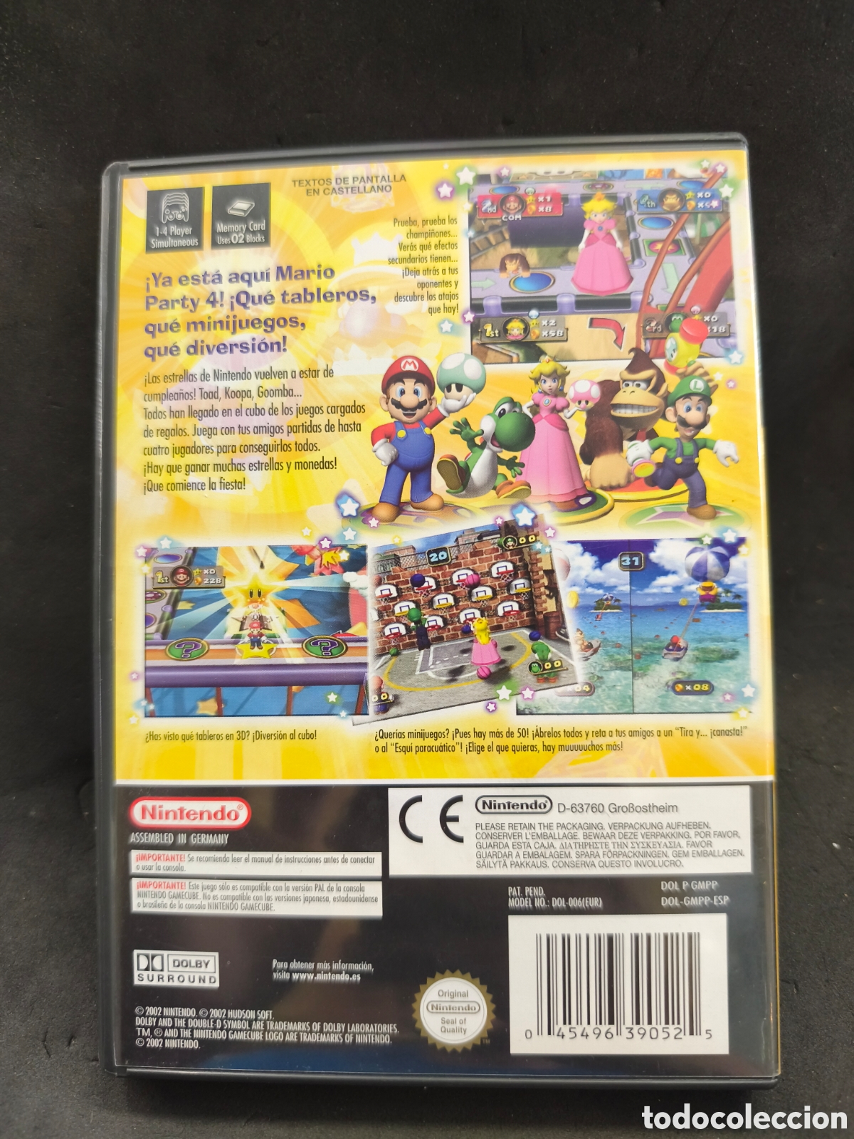 Videojuegos y consolas: Game cube Mario Party 4, sin manual - Foto 2
