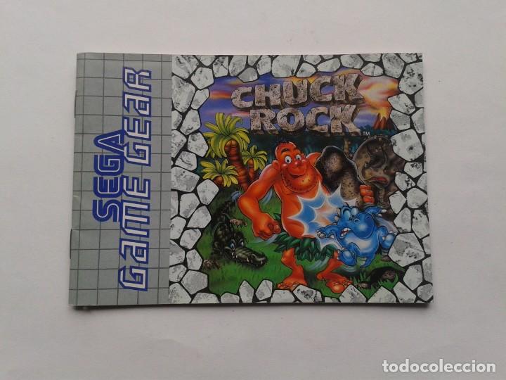 SEGA GAME GEAR CHUCK ROCK ORIGINAL INSTRUCTION MANUAL PAL R8424MA2 (Juguetes - Videojuegos y Consolas - Sega - GameGear)