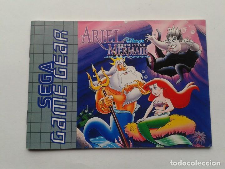 Notice/manuel Pour Jeu Sega Game Gear Ariel La Petite Sirène - Bon état, Collector
