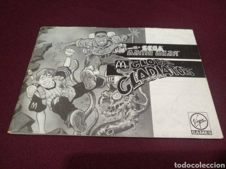 Videojuegos y consolas: Manual Global gladiator, Game gear - Foto 1