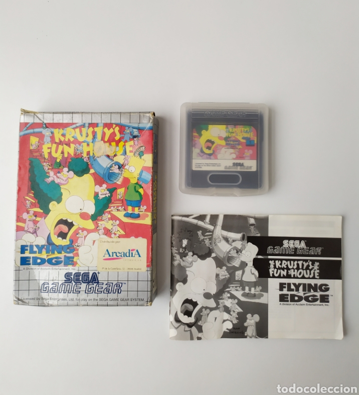 Videojuegos y consolas: Krustys fun house Game Gear - Foto 1