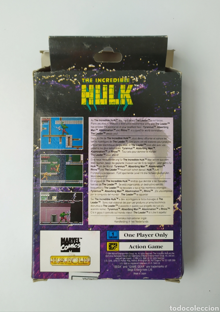 Videojuegos y consolas: Hulk Game Gear completo - Foto 5