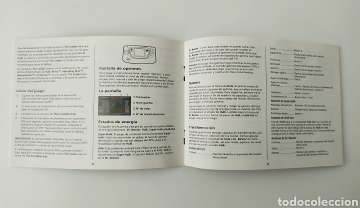 Videojuegos y consolas: Hulk Game Gear completo - Foto 6