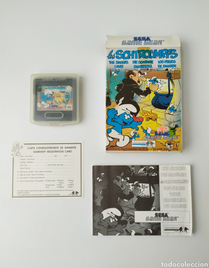 Videojuegos y consolas: Los Pitufos Game Gear - Foto 1