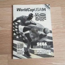 Videojuegos y Consolas: SEGA GAMEGEAR INSTRUCCIONES DE WORLDCUP USA 94. Lote 374218004
