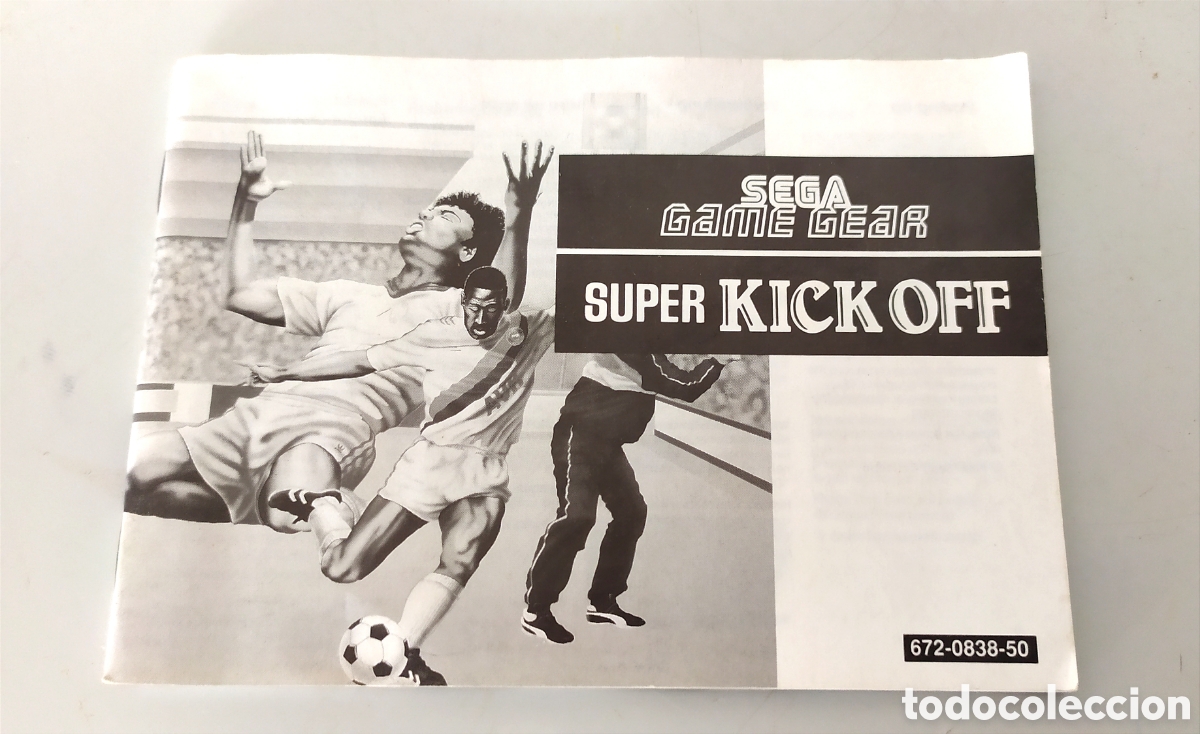 SEGA Game gear manual instrucciones Kick off videojuego consola