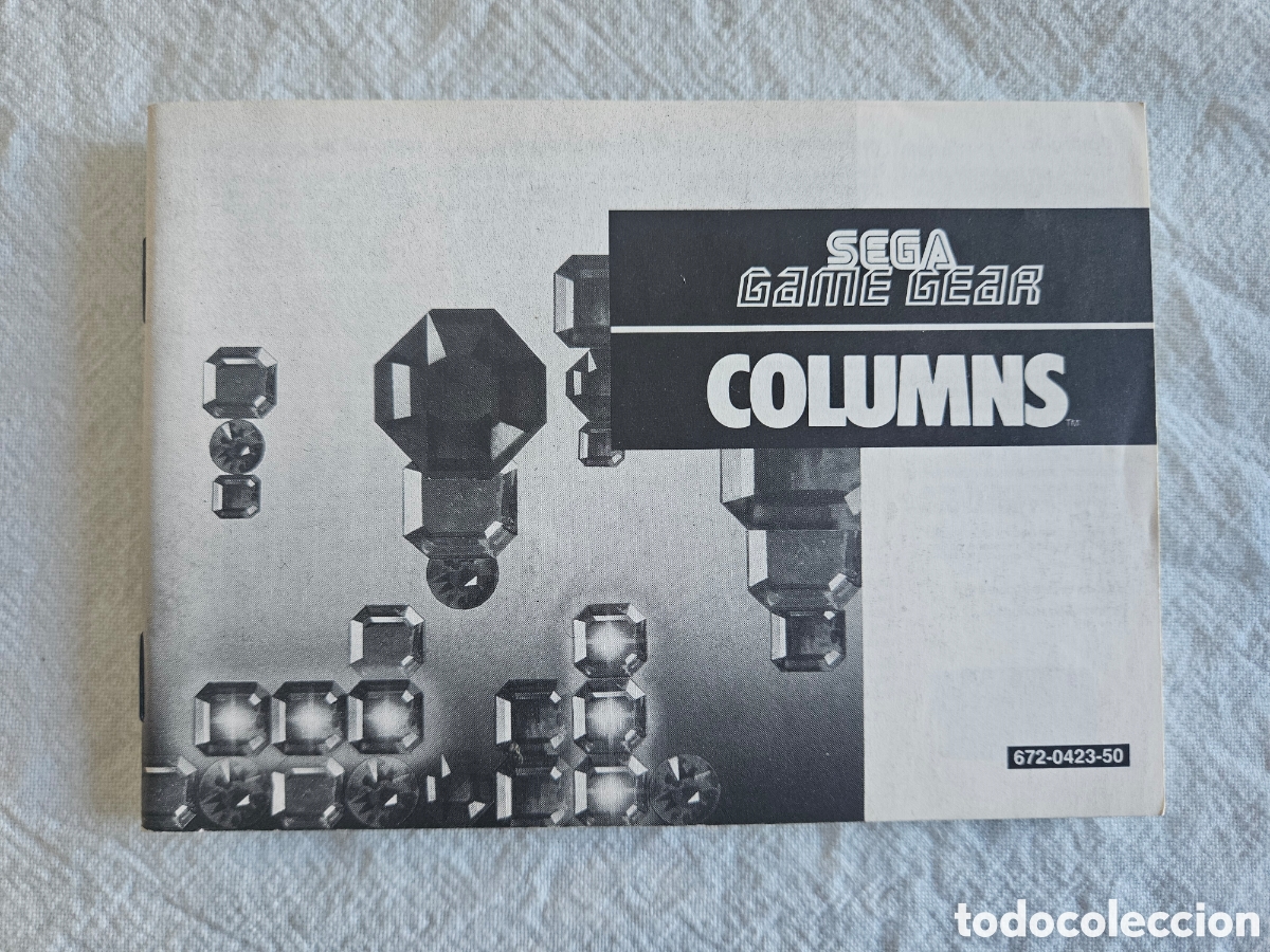 Videojuegos y consolas: Sega Game Gear manual Columns - Foto 1