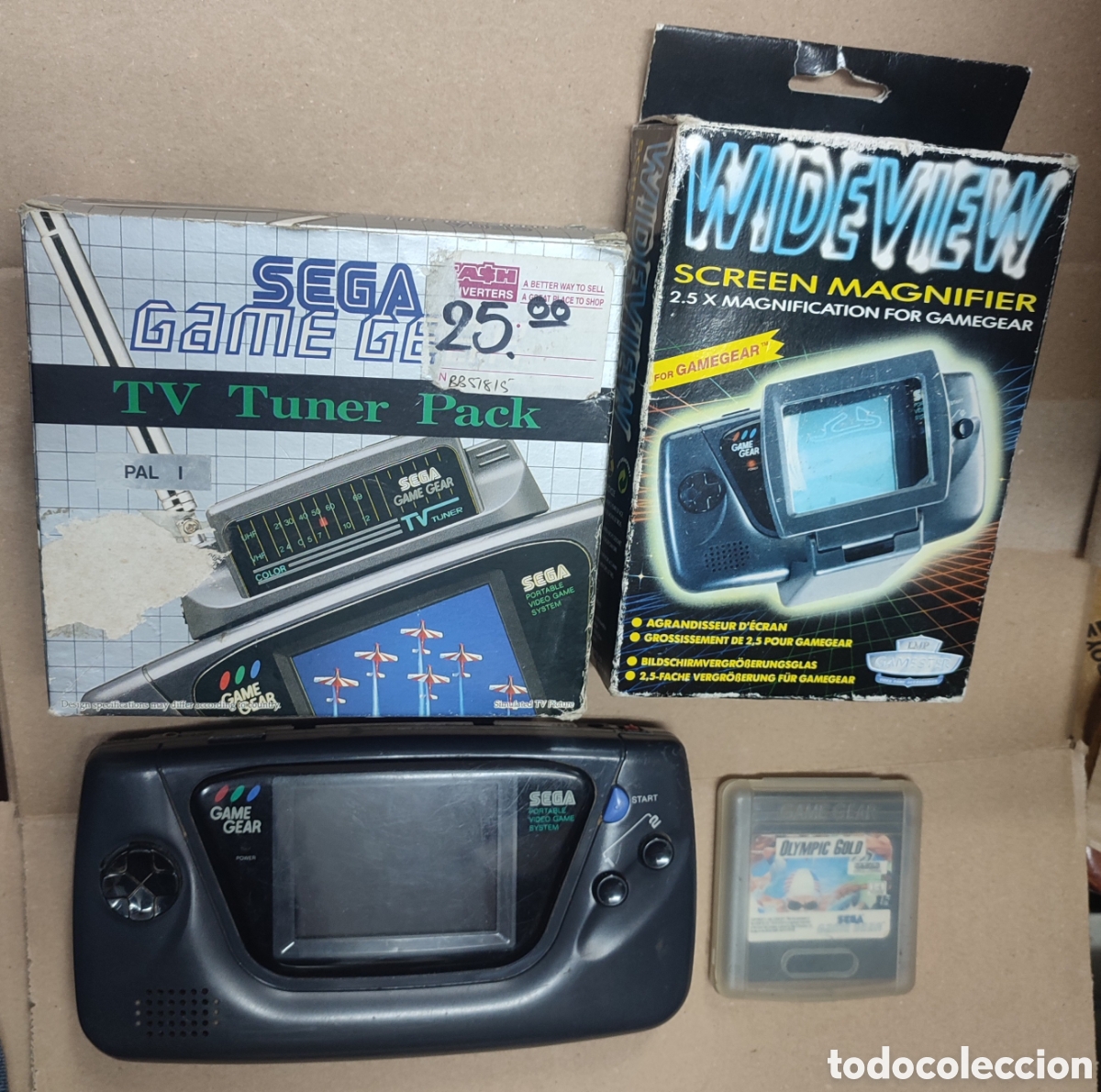 Videojuegos y Consolas: Lote Game Gear con juego y sintonizador tv y lupa.