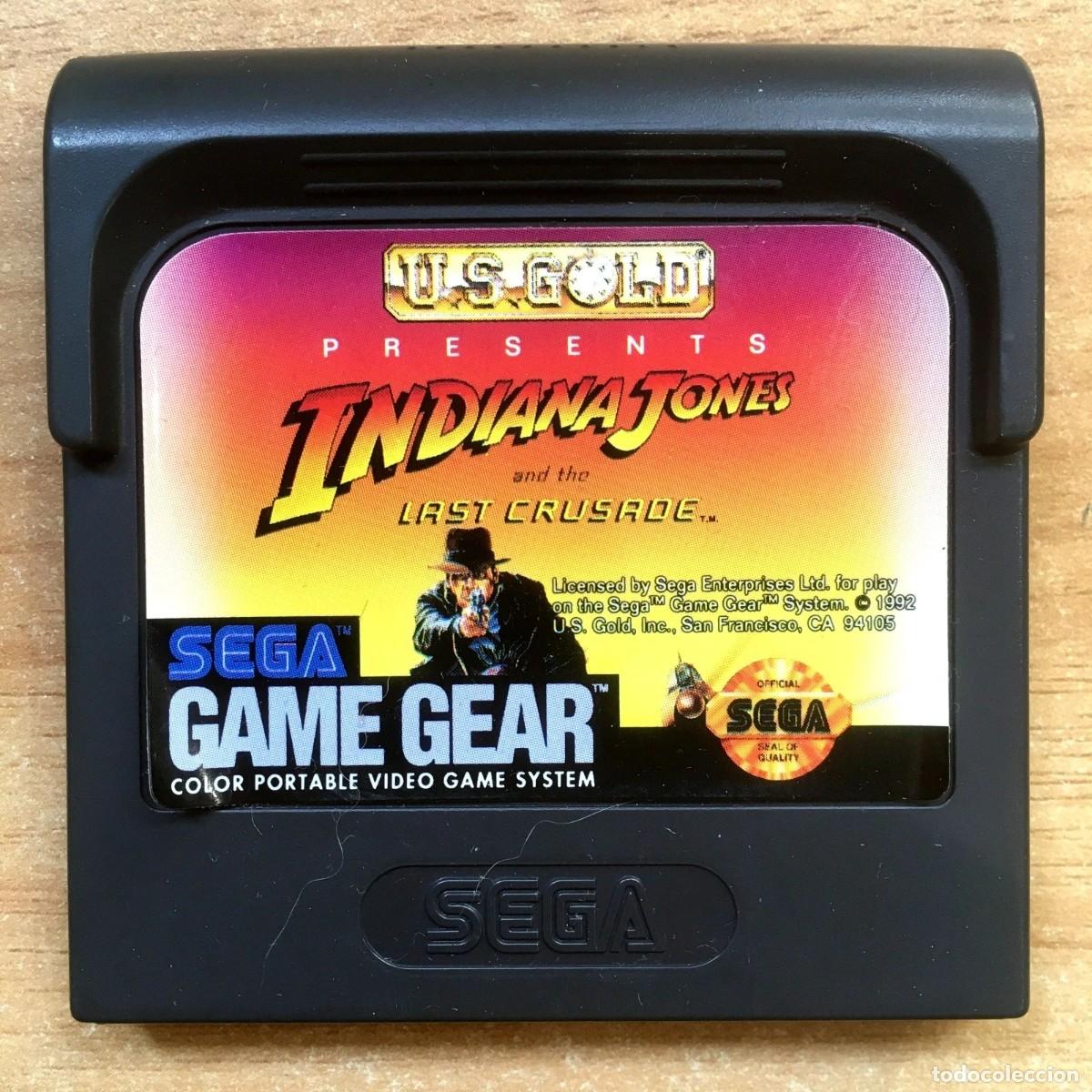 Videojuegos y Consolas: Cartucho Indiana Jones and the Last Crusade. Sega Game Gear. Versi&oacute;n NTSC-USA