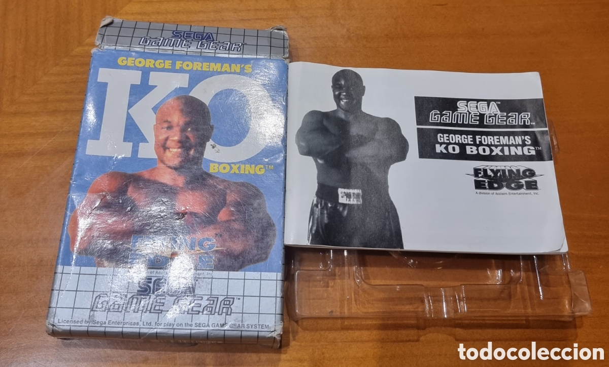 Videojuegos y consolas: Juego Sega Game Gear George Foreman s&oacute;lo caja e instrucciones original
