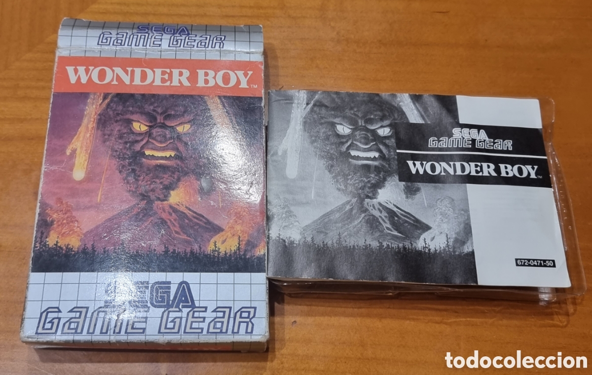Videojuegos y consolas: Juego Wonder Boy Game Gear solo caja e instrucciones original