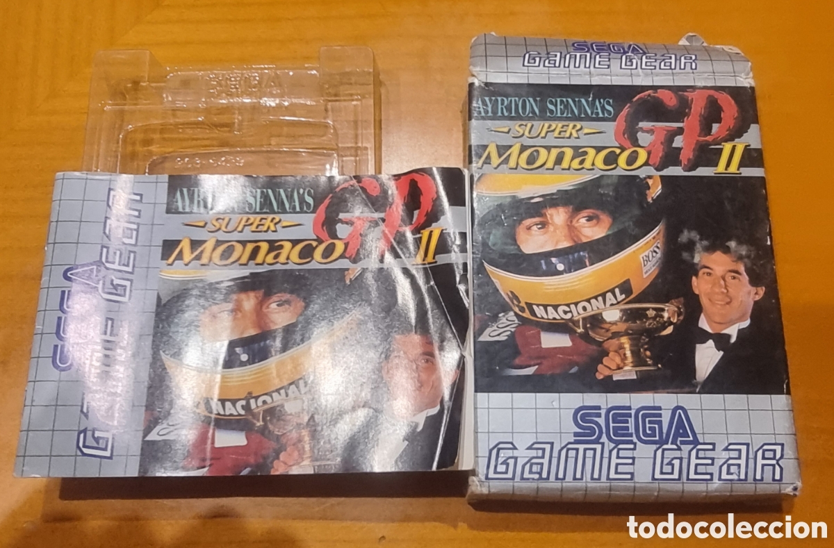 Videojuegos y consolas: Juego Sega Game Gear GP M&oacute;naco solo caja e instrucciones original