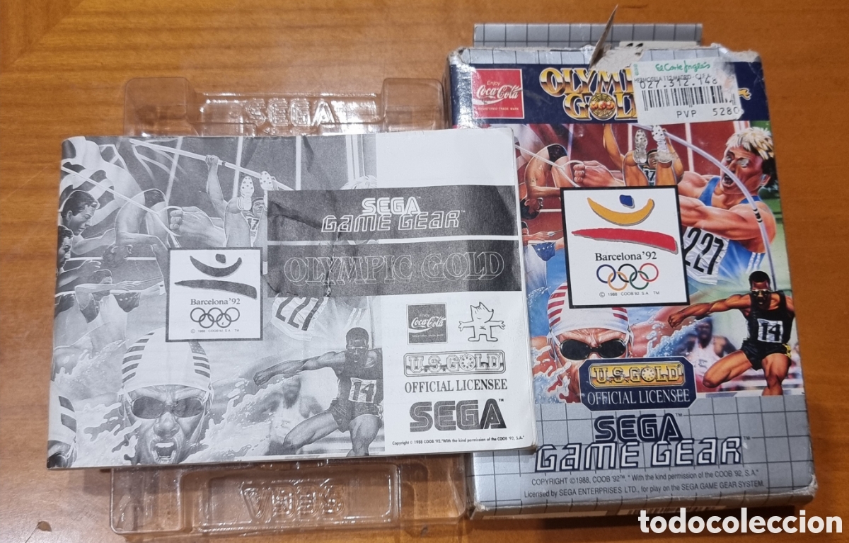 Videojuegos y consolas: Juego Sega Game Gear Barcelona 92 solo caja e instrucciones original ved foto