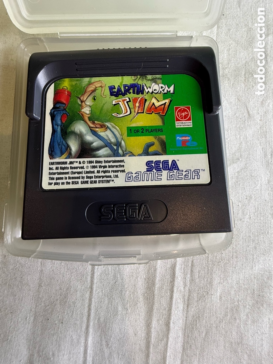 Video Games and Consoles: Earthworm Jim Jap&oacute;n Game Gear &ndash; Cartucho Original SEGA
