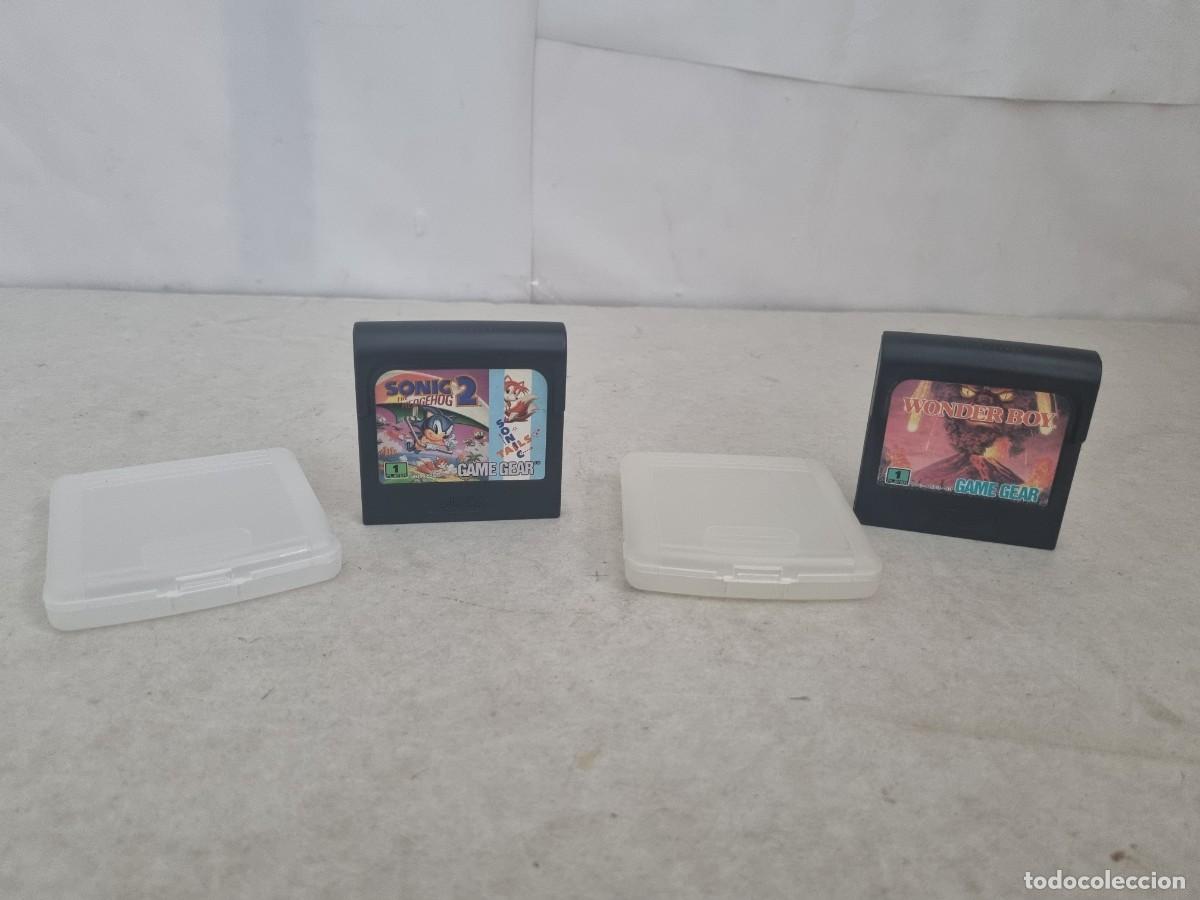Videojuegos y consolas: Lote de 2 Juego para Game gear Sonic ll y Wonder Boy