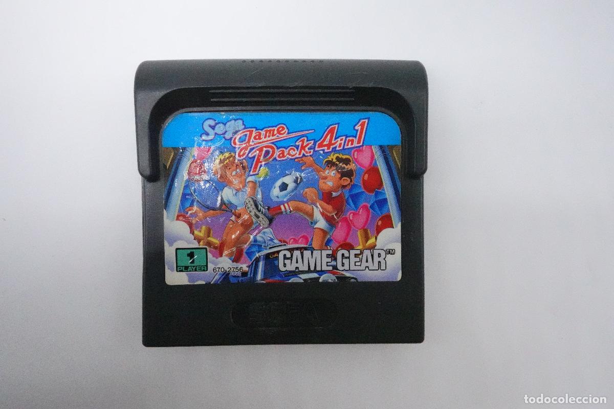 Video Games and Consoles: SEGA GAME GEAR GAME PACK 4 IN 1 CARTUCHO MULTIJUEGOS 1 PLAYER VINTAGE