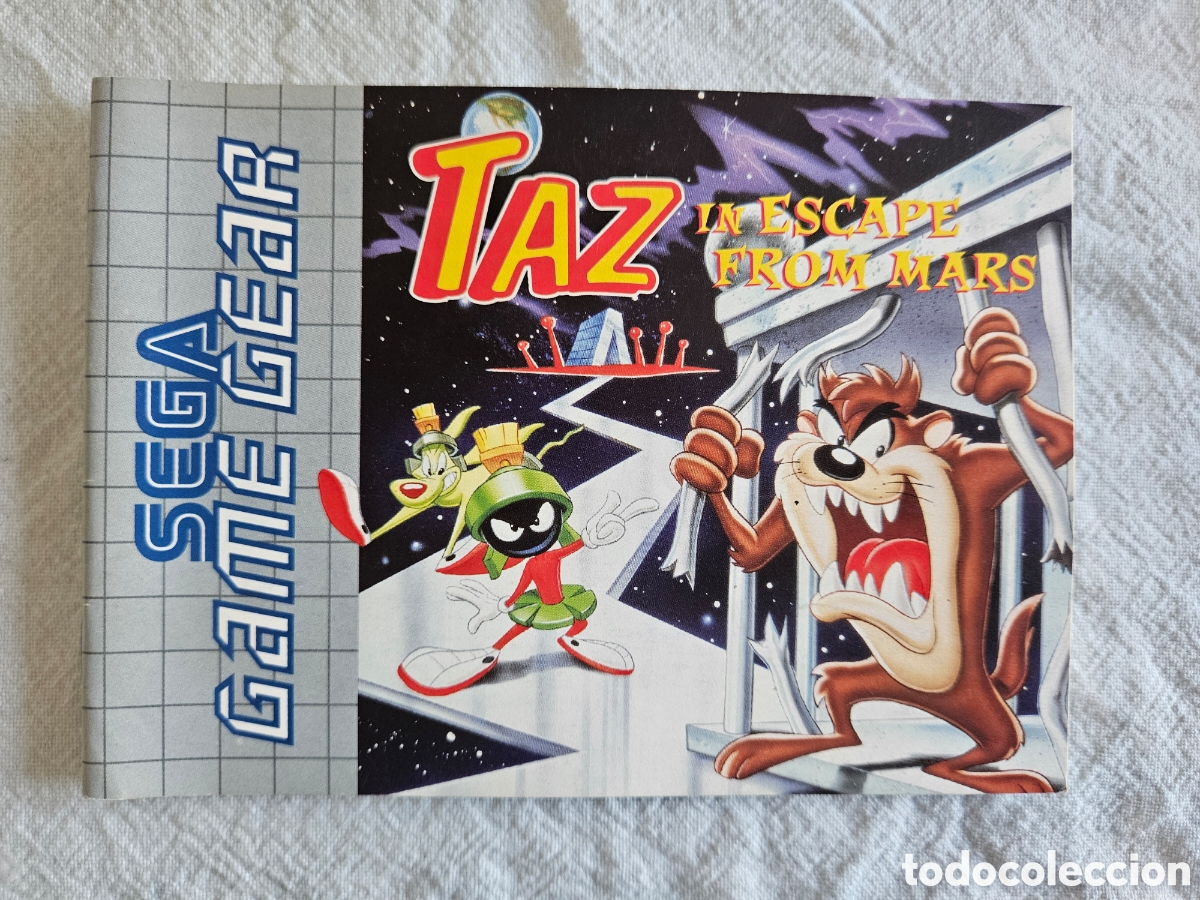 Videojuegos y consolas: Sega Game Gear Manual de instrucciones Taz in Escape from Mars