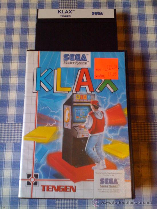 Videojuegos y consolas: Klax Juego para Sega Master System 2 SMS PAL Con Caja - Foto 1